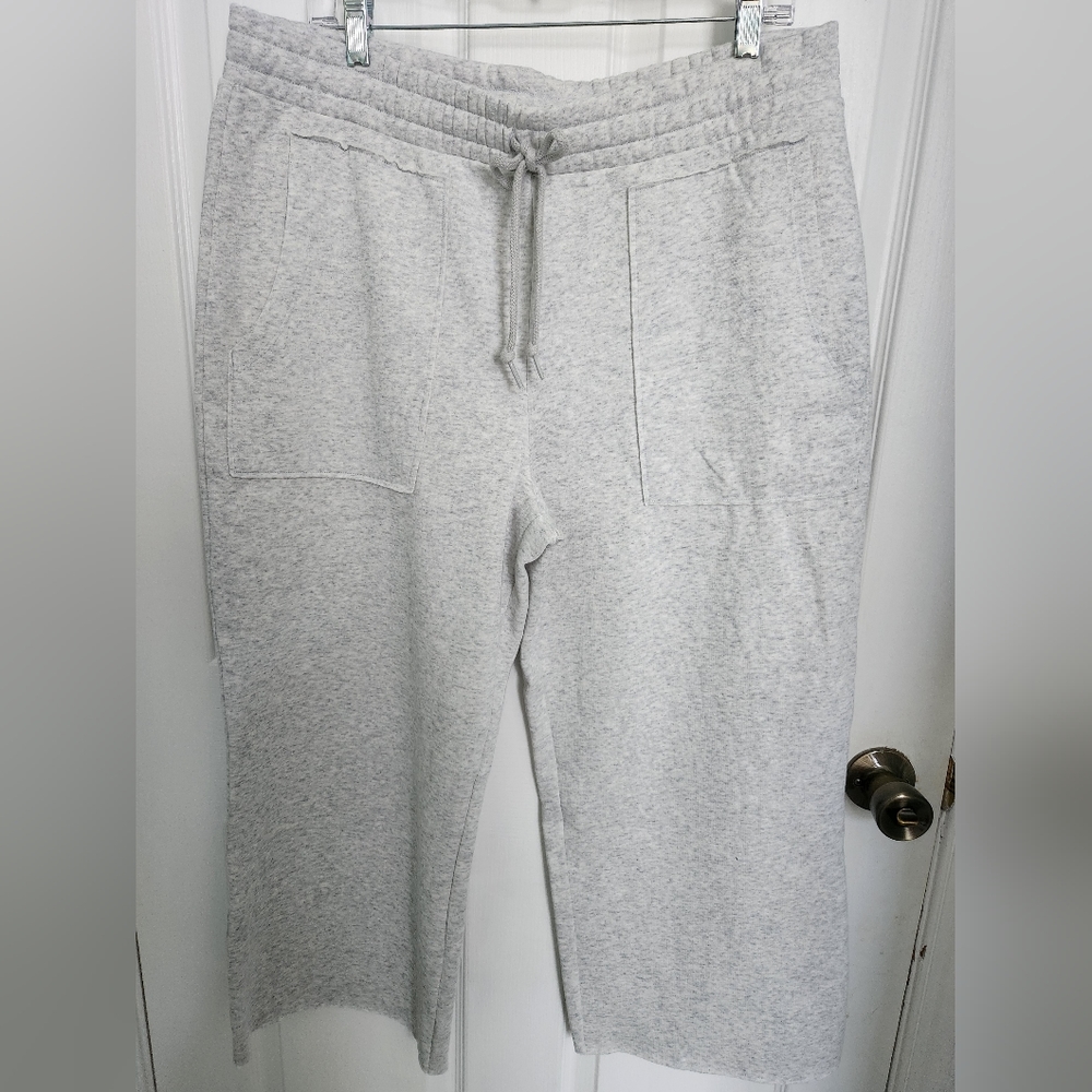 PINK Cropped Wide Leg Sweats